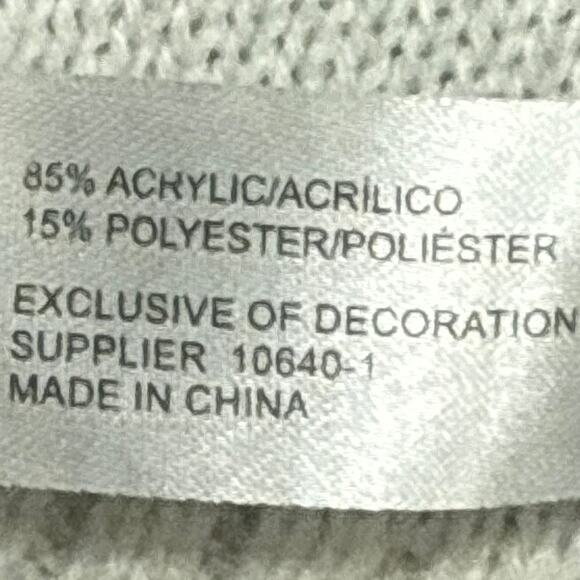 Carolyn Taylor Gray Sweater Women’s Large Scottie Dog Snowflake Holiday Knit - Picture 5 of 7